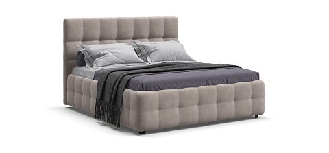 Кровать Босс 160*200 Про велюр Monolit латте