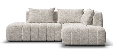 Босс Твин угловой диван правый Шенилл Смарт кварц