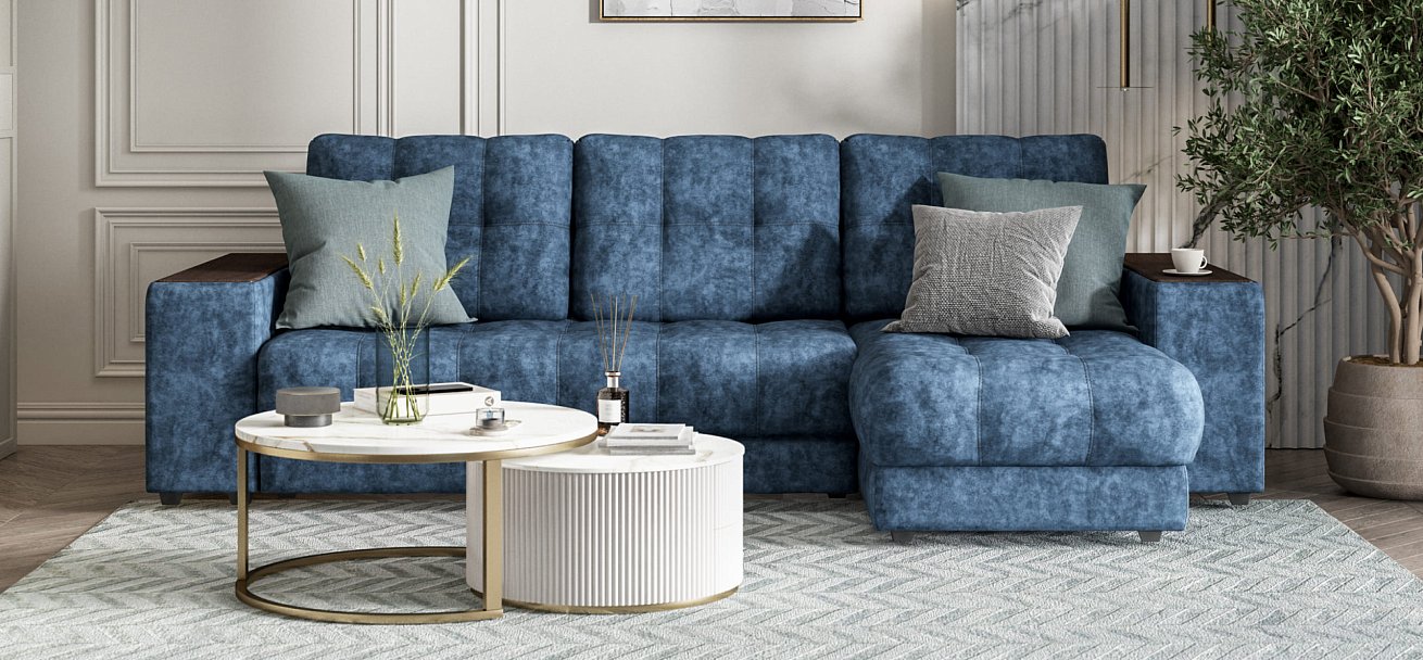 Угловой диван BOSS 3.0 XL Велюр Royal топаз NEW