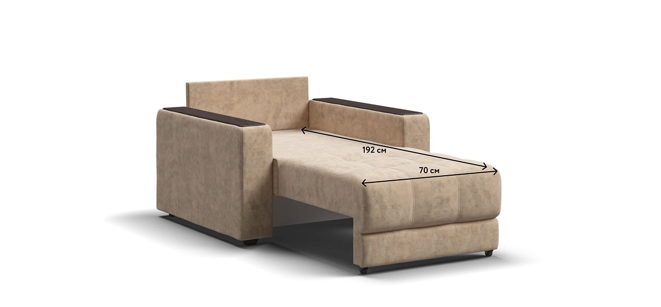 Кресло-кровать BOSS 2.0 Велюр Роял шампань