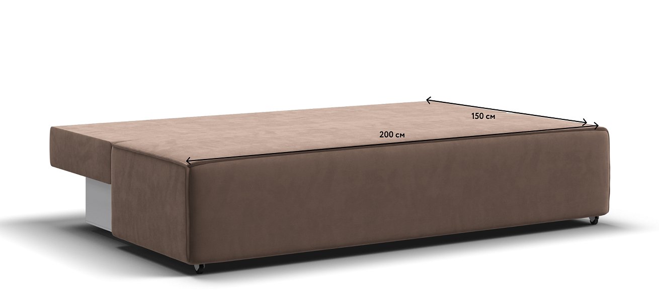 Диван NORD mini велюр Monolit мокко