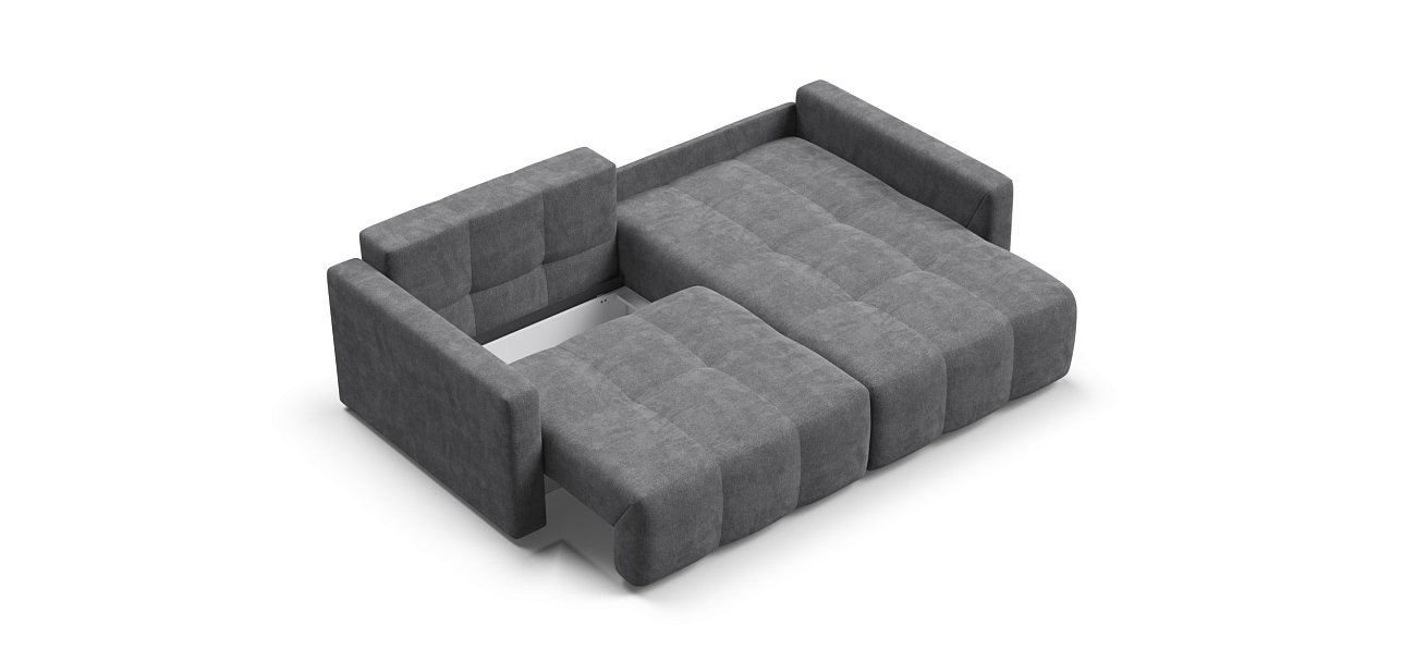 Угловой диван BOSS TREND Шенилл CLOUD графит