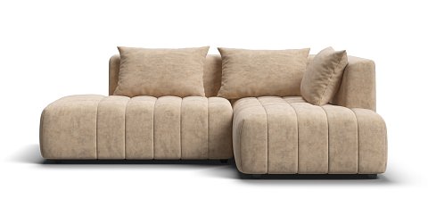 Босс Твин угловой диван правый Велюр Роял шампань