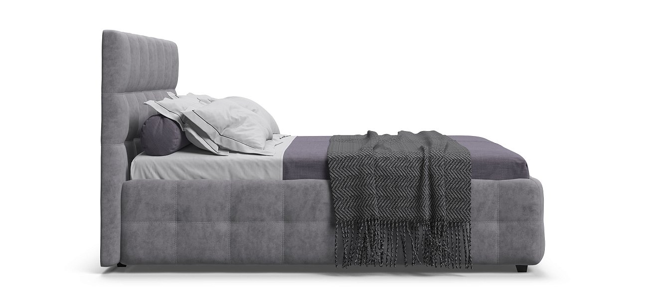 Кровать Босс 160*200 Про Велюр Роял агат