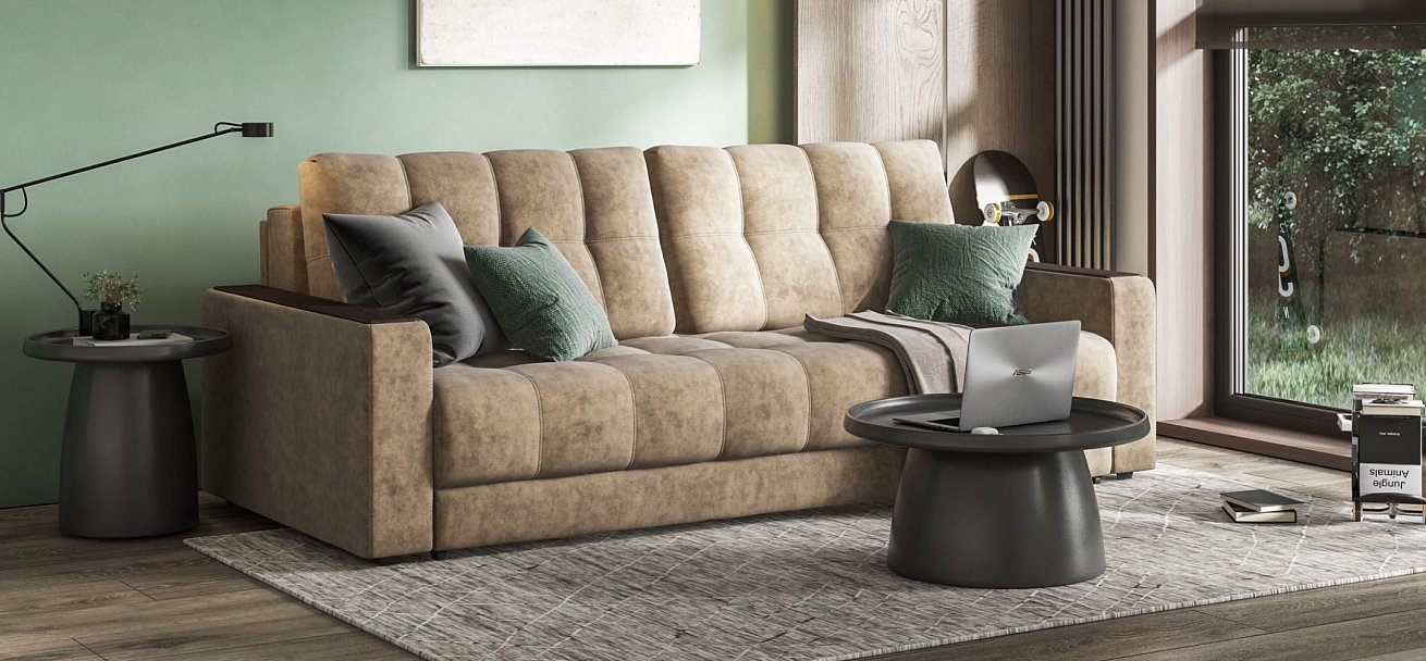 Диван BOSS 2.0 Велюр Роял тауп