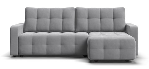 Угловой диван Dandy euro SE велюр Monolit сталь