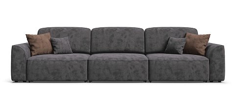 Диван KING MAX SE велюр Alkantara серый