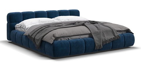 Кровать Босс Дрим 180*200 Про велюр Monolit синяя