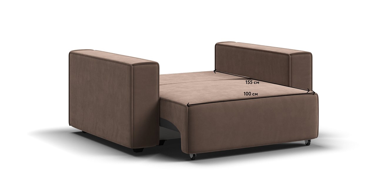 Кресло BOSS SOFT MODOOL велюр Monolit мокко