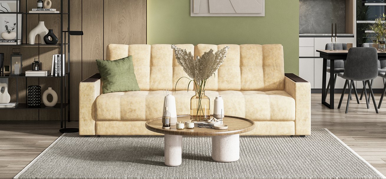 Диван BOSS 2.0 Велюр Роял шампань