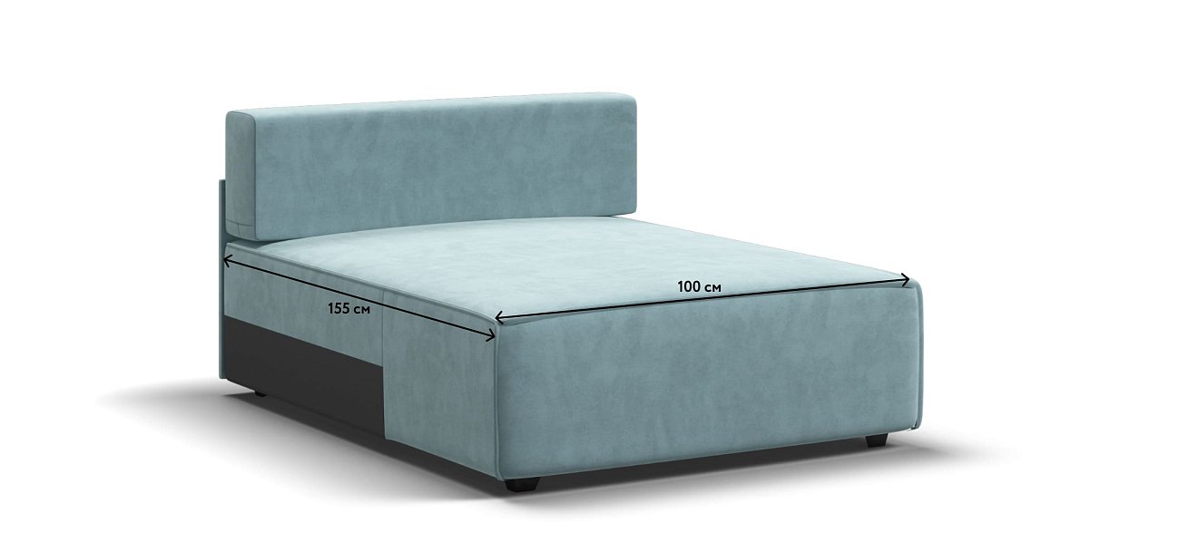 Оттоманка BOSS SOFT MODOOL велюр Monolit аква