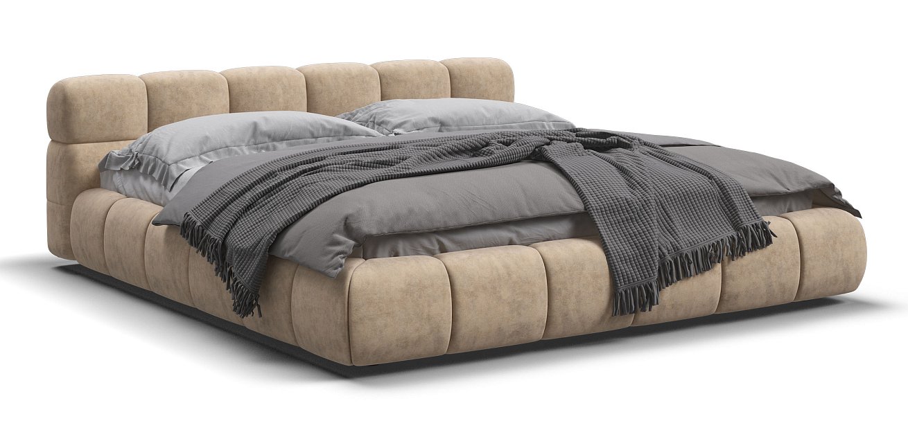 Кровать Босс Дрим 180*200 Про Велюр Royal шампань NEW