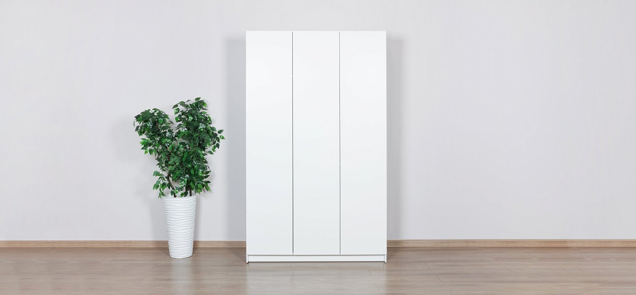 Идея 120 шкаф распашной 3Д Белый