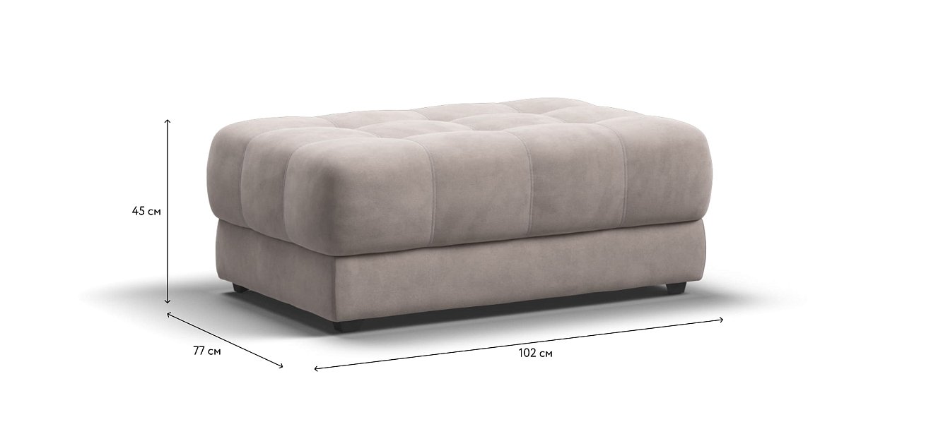 Пуф BOSS XL велюр Monolit латте