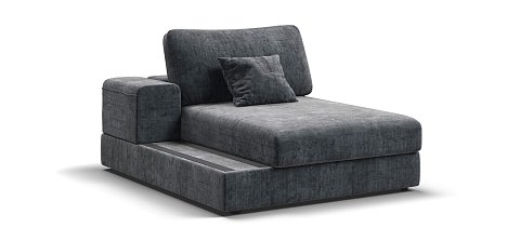 BOSS MODOOL SE оттоманка  левая шенилл Gloss карбон