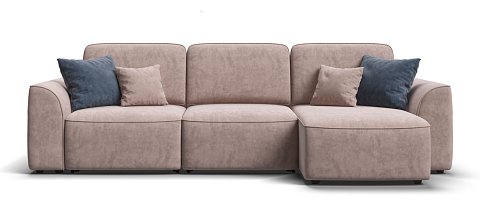 Угловой диван KING SE Велюр Royal пион NEW