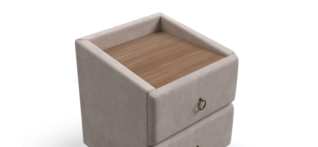 Тумба Босс Классик Велюр Монолит Латте, Орех Селект