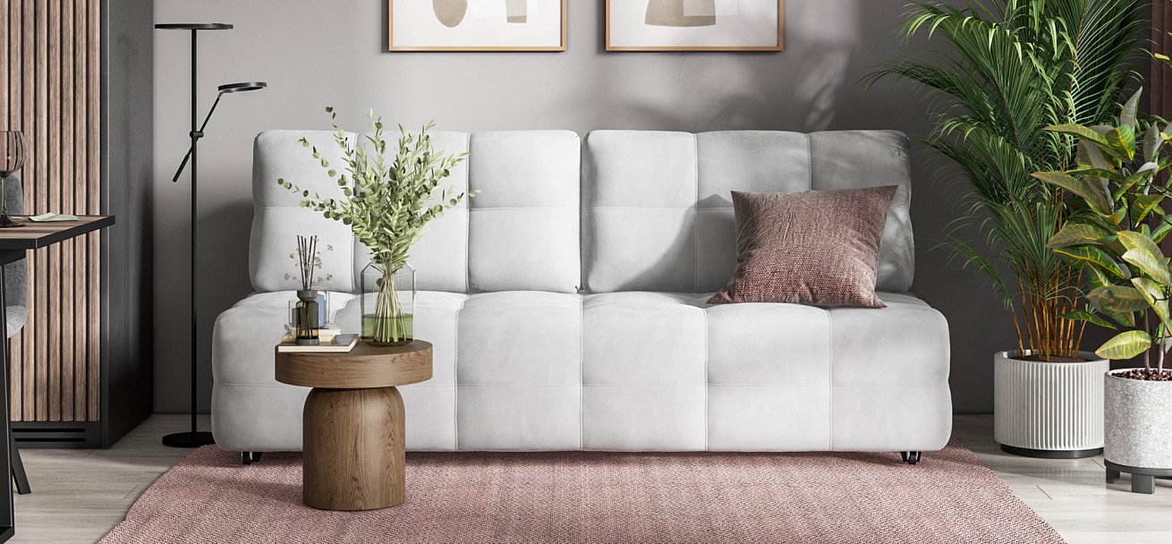 Диван Dandy MINI SE велюр Monolit сталь