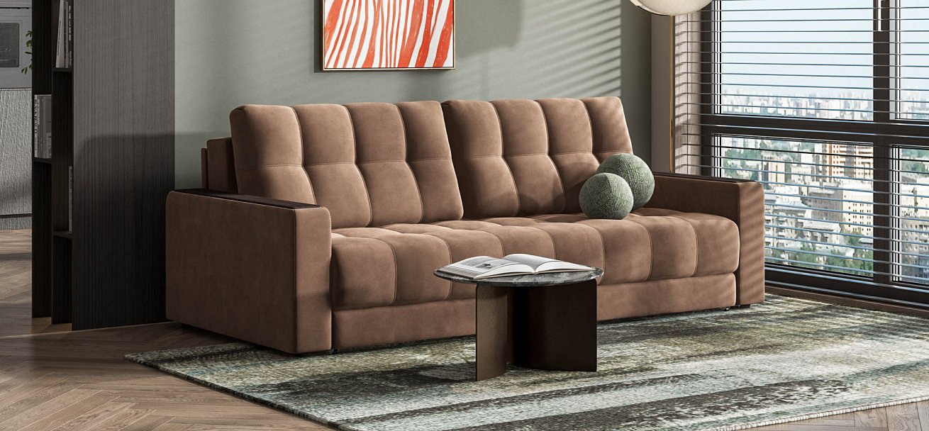 Диван BOSS 2.0 велюр Monolit мокко