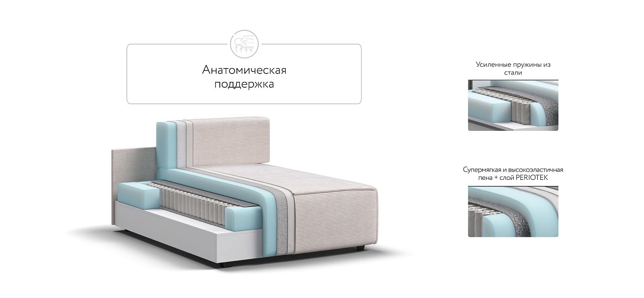 Оттоманка BOSS SOFT MODOOL Вельвет CORD бежевый