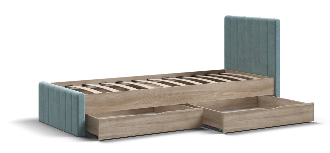 Кровать ЛОФТ Мини Сонома, MONOLIT аква