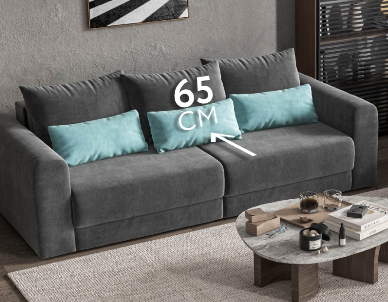 Суперудобная глубокая посадка сиденья – 65 см создаст максимальный комфорт во время отдыха