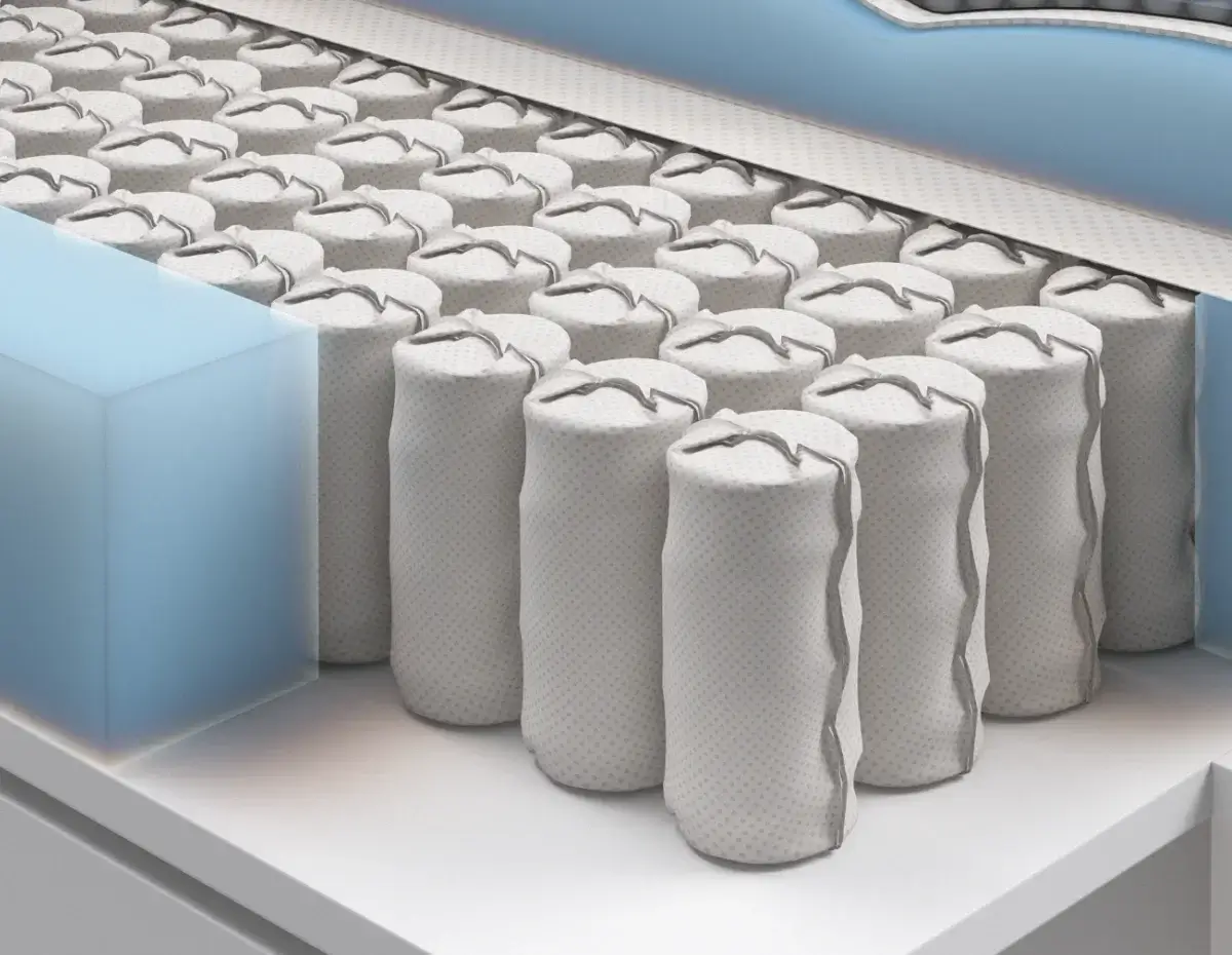 Анатомический матрас на независимом пружинном блоке идеально подойдет для любителей более мягких матрасов.