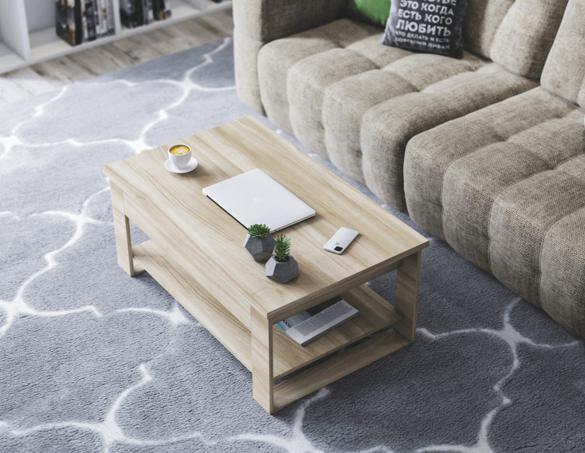 Удобное хранение: полка и вместительный ящик на 29 литров.