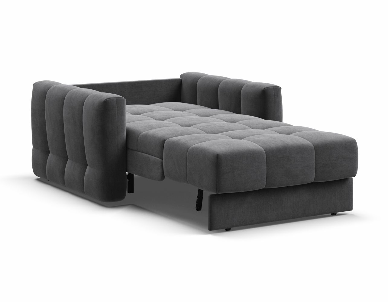 Полноценное спальное место для одного человека, без стыков и перепадов с  березовыми ламелями в основании - как кровать.