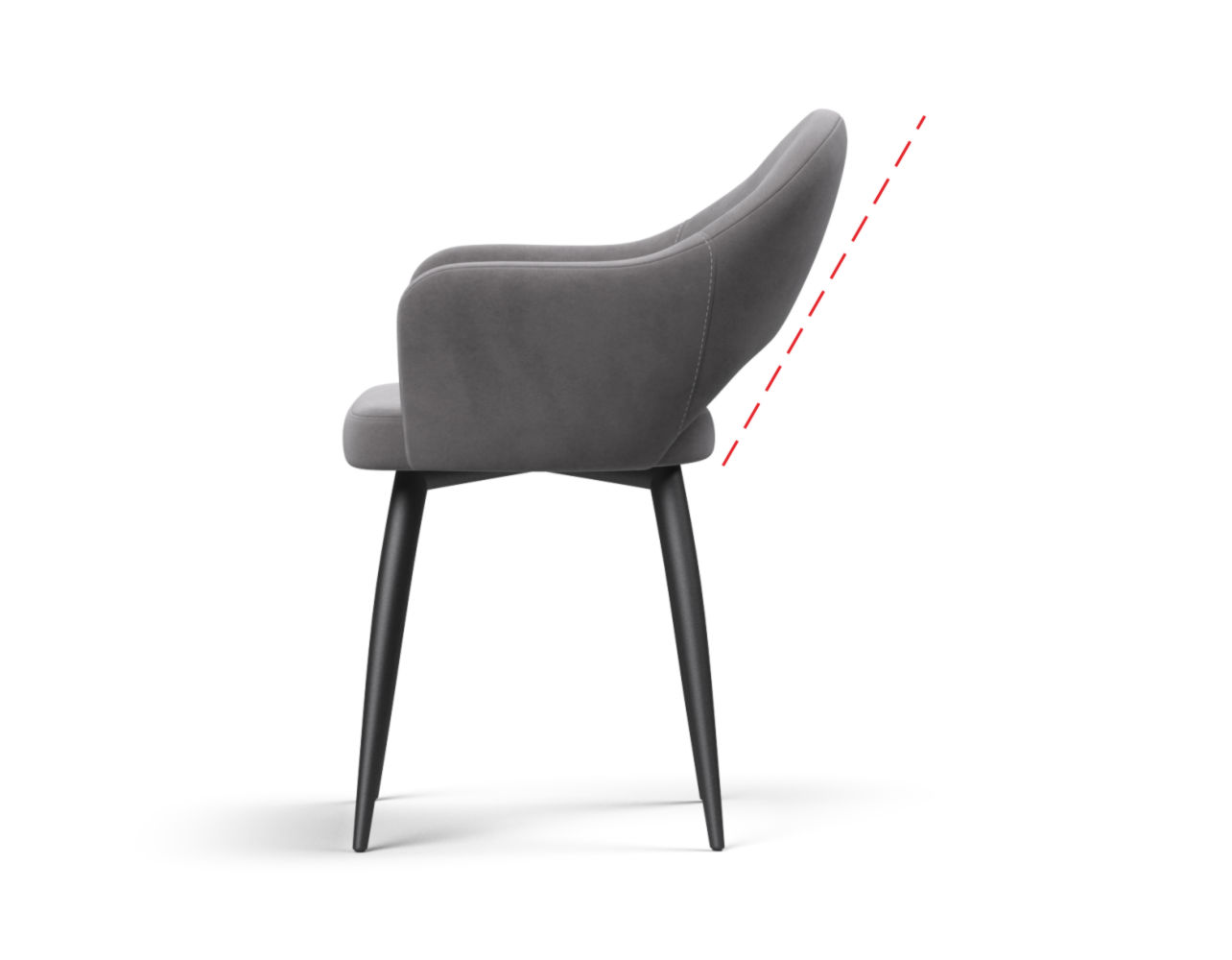 Эргономичная спинка - обеспечивает поддержку и комфорт для спины