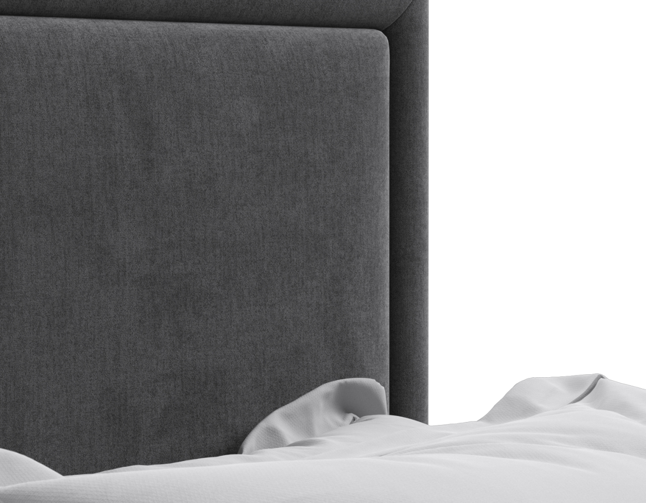 Изголовье с наполнителем из формованной пены. Мягкое и упругое — обеспечивает комфортную опору для спины и сохраняет форму даже при длительном использовании