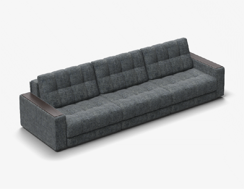 Простой и надежный механизм еврокнижка позволяет ставить диван вплотную к стене.