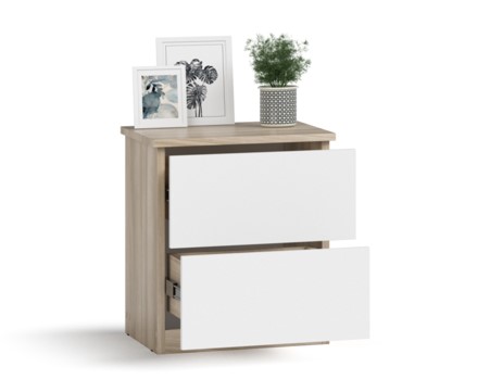 Вместительное хранение - два выдвижных ящика на шариковых направляющих для нужных мелочей.